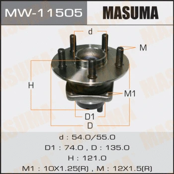 Kit de roulements de roue MASUMA MW-11505