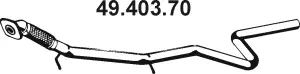Tuyau d'échappement EBERSPÄCHER 49.403.70