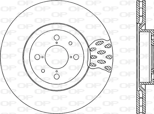 Disque de frein OPEN PARTS BDR1016.20