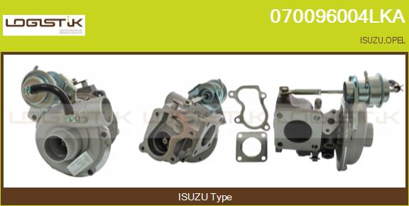 Turbocompresseur, suralimentation LGK 070096004LKA