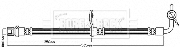 Flexible de frein BORG & BECK BBH8243