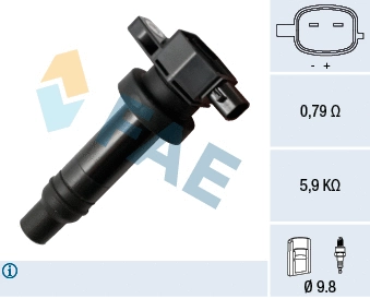 Bobine d'allumage FAE 80332