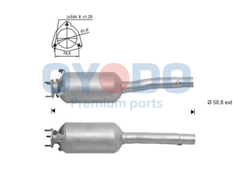 Filtre à particules / à suie, échappement Oyodo 20N0074-OYO