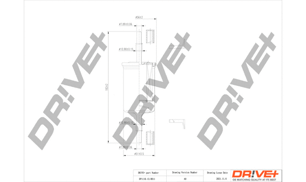 Filtre à carburant Dr!ve+ DP1110.13.0011
