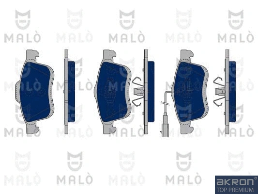Kit de plaquettes de frein, frein à disque AKRON-MALÒ 1050272