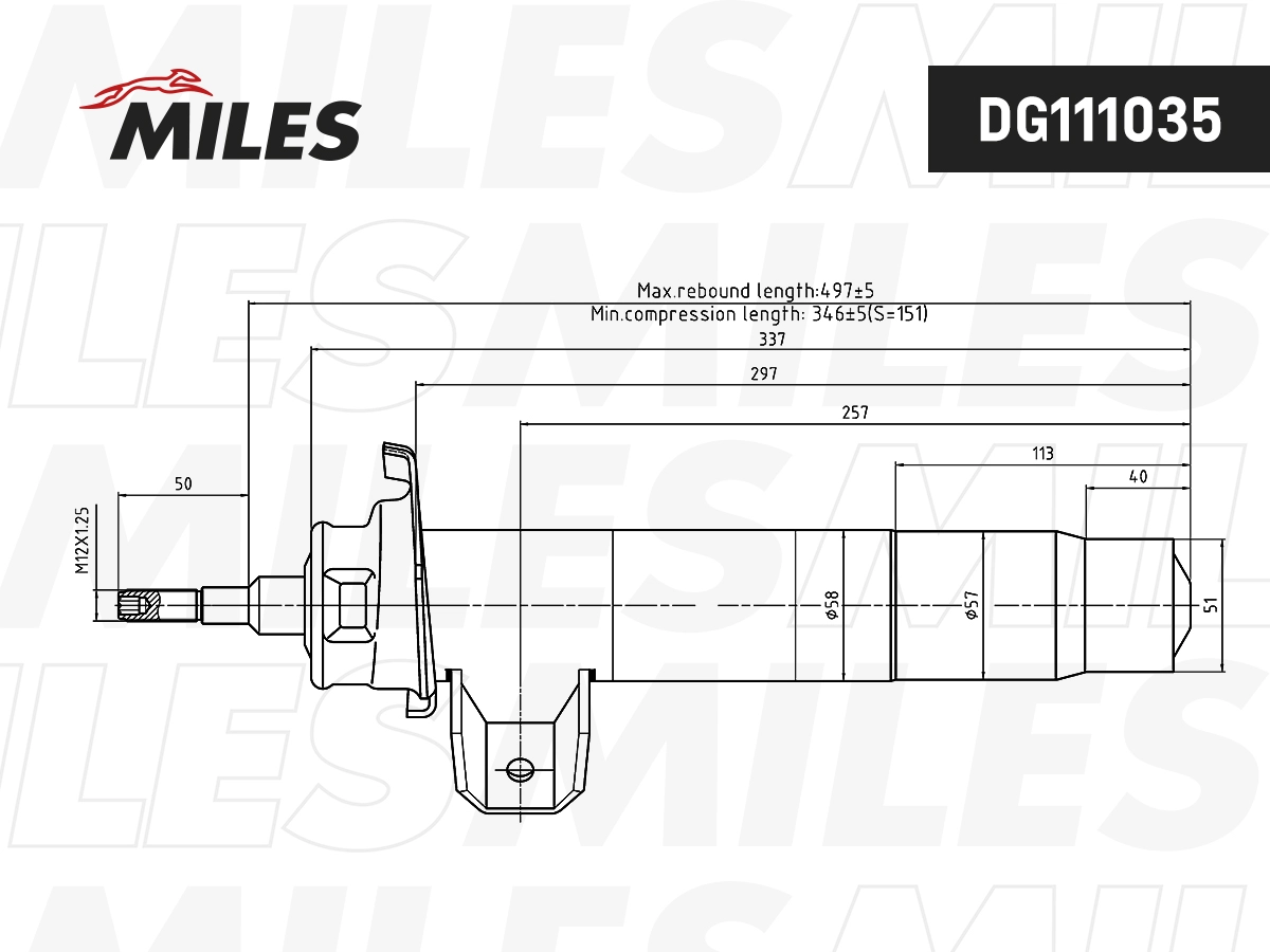 Amortisseur MILES DG111035