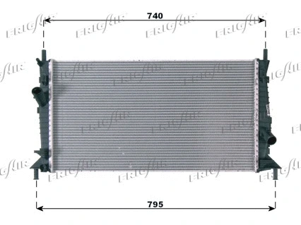 Radiateur, refroidissement du moteur FRIGAIR 0105.3084