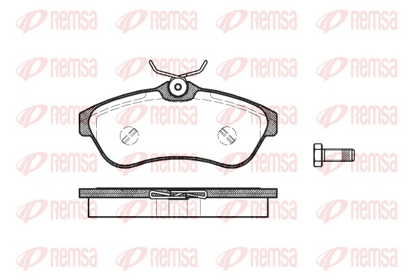 Kit de plaquettes de frein, frein à disque REMSA 0880.00