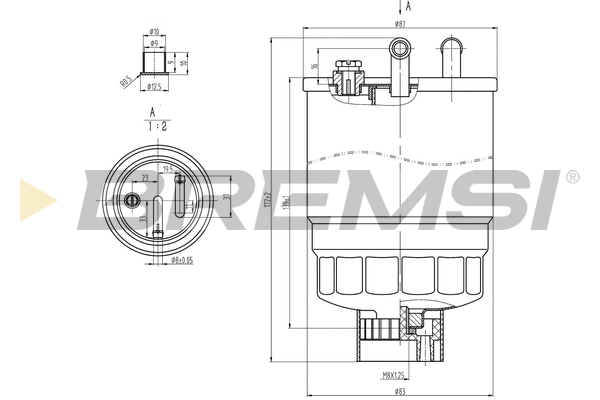 Filtre à carburant BREMSI FE0818