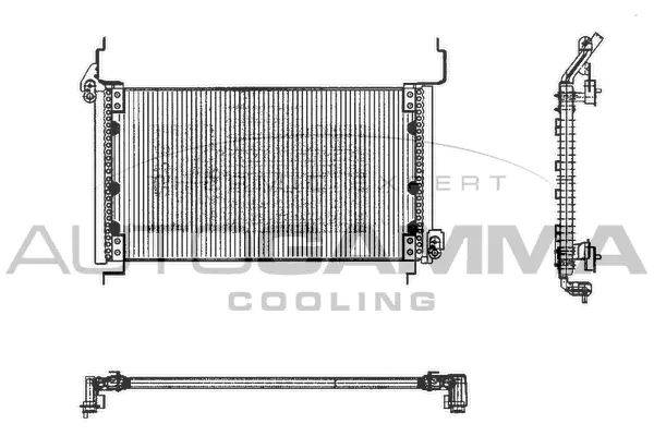 Condenseur, climatisation AUTOGAMMA 101377