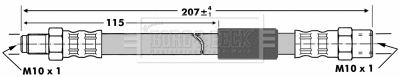 Flexible de frein BORG & BECK BBH6846