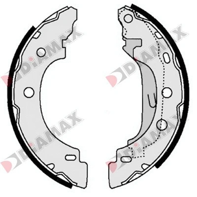 Jeu de mâchoires de frein DIAMAX N01009