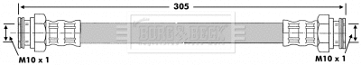 Flexible de frein BORG & BECK BBH6683