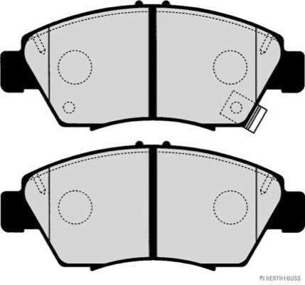 Kit de plaquettes de frein, frein à disque HERTH+BUSS JAKOPARTS J3604005