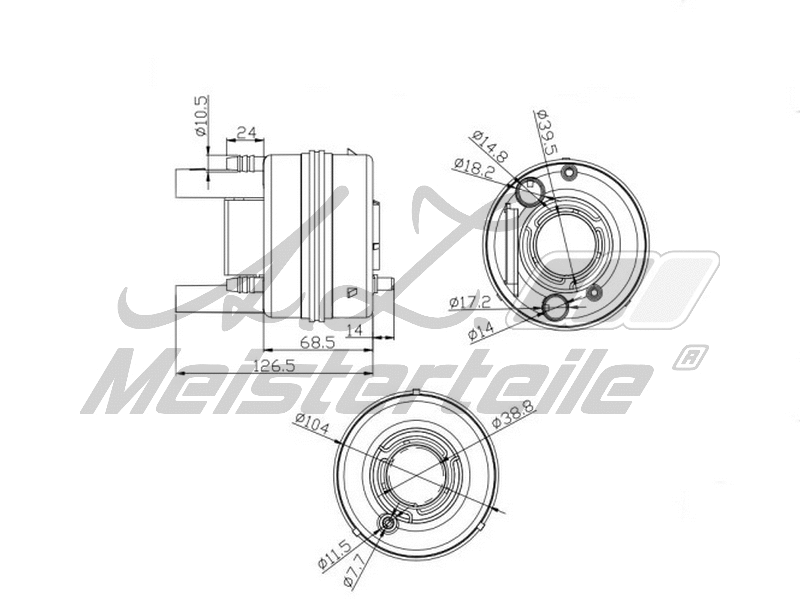 Filtre à carburant A.Z. Meisterteile AZMT-41-020-1436