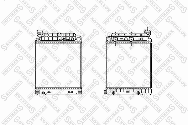 Radiateur, refroidissement du moteur STELLOX 81-03351-SX