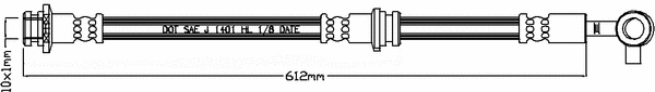 Flexible de frein JURATEK JBH1224L