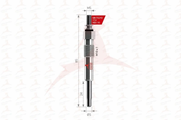 Bougie de préchauffage MEHA AUTOMOTIVE MH70210