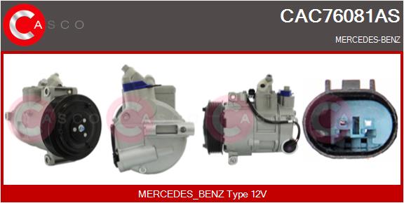 Compresseur, climatisation CASCO CAC76081AS