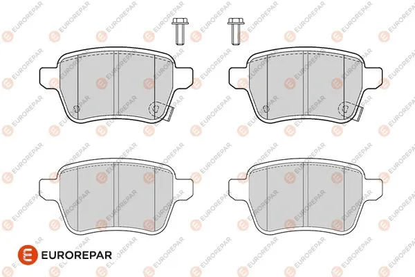 Kit de plaquettes de frein, frein à disque EUROREPAR 1686271180