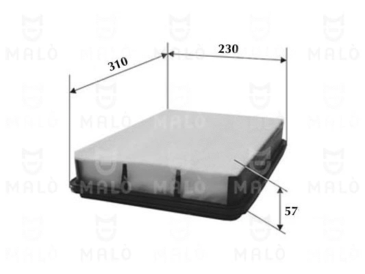 Filtre à air AKRON-MALÒ 1500223
