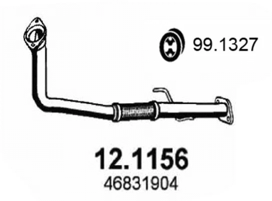 Tuyau d'échappement ASSO 12.1156