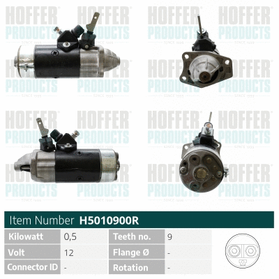 Démarreur HOFFER H5010900R