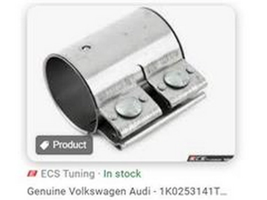 Pièce de serrage, échappement ZPY 1K0253141T