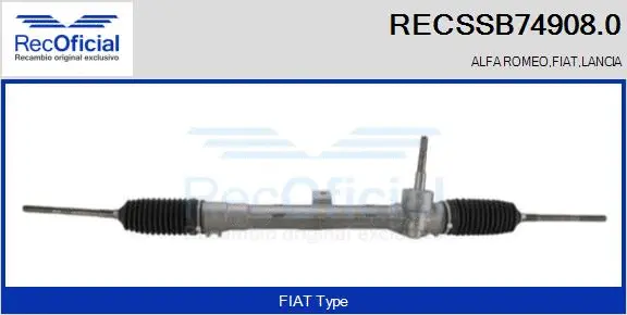 Crémaillère de direction RECOFICIAL RECSSB74908.0