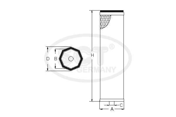 Filtre à air secondaire SCT - MANNOL SW 3847