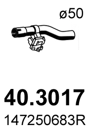 Tuyau d'échappement ASSO 40.3017
