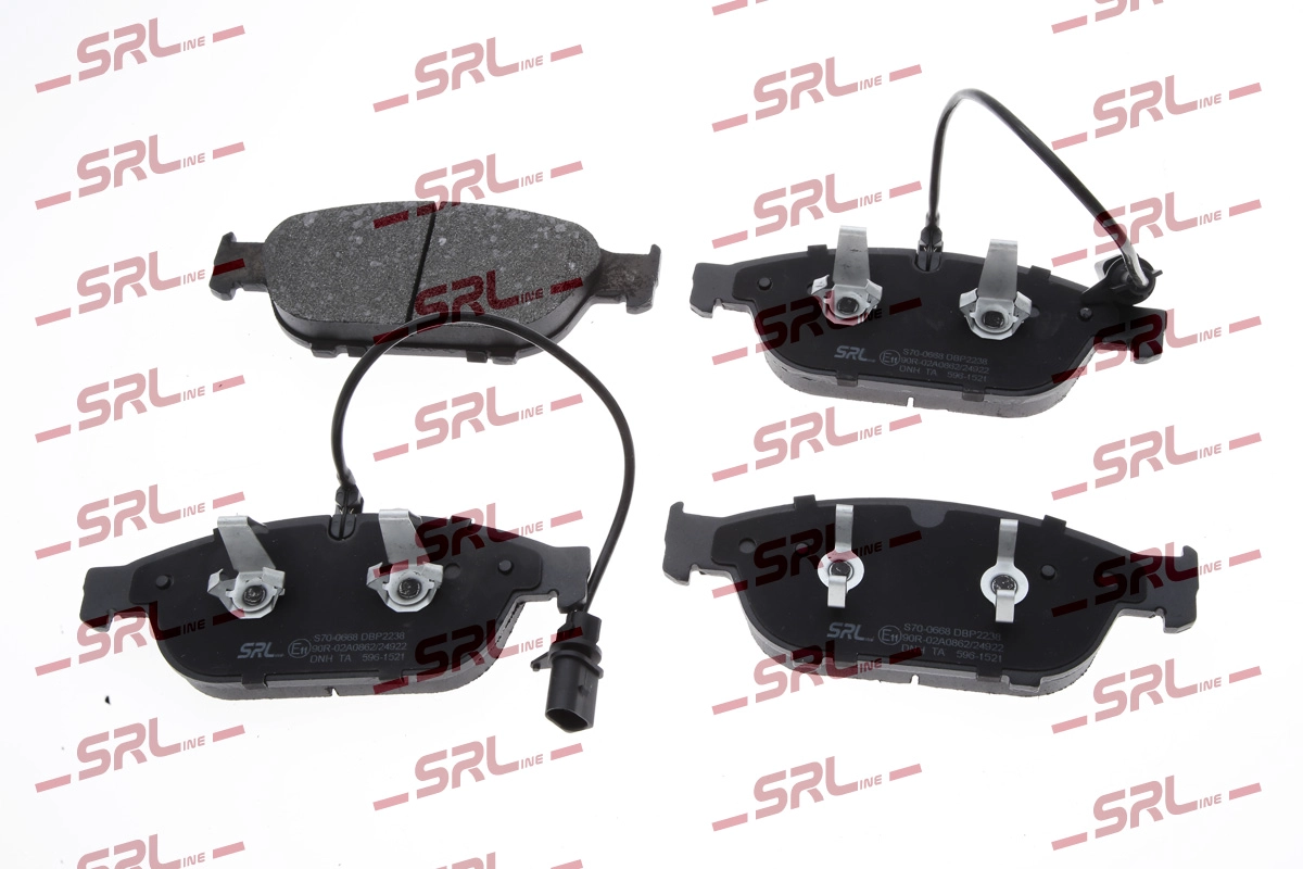 Kit de plaquettes de frein, frein à disque SRLine S70-0668