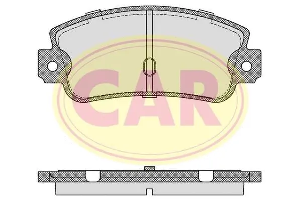 Kit de plaquettes de frein, frein à disque CAR PNT601