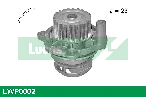 Pompe à eau, refroidissement du moteur LUCAS LWP0002