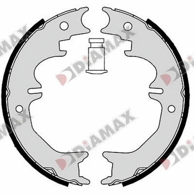 Jeu de mâchoires de frein, frein de stationnement DIAMAX N01404