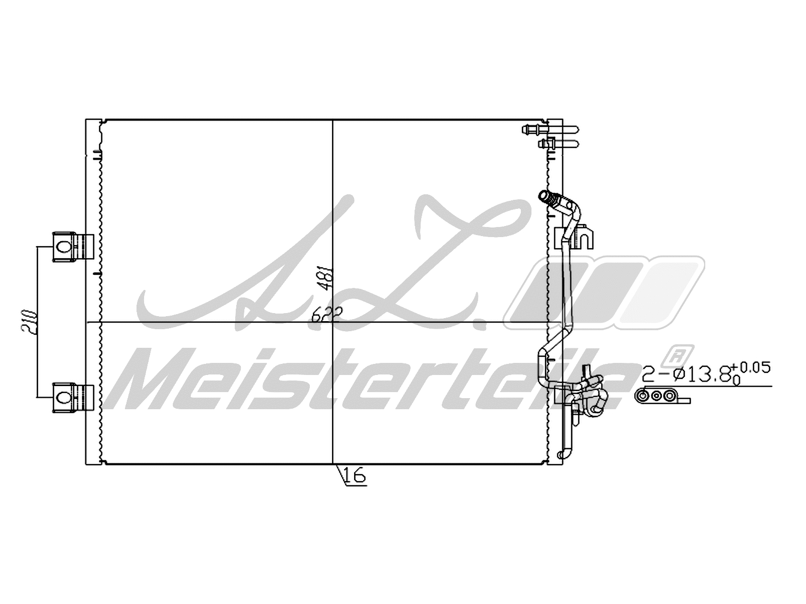 Condenseur, climatisation A.Z. Meisterteile AZMT-45-030-1662