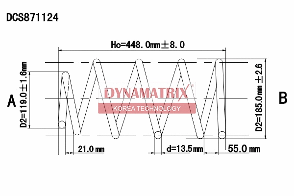 Ressort de suspension DYNAMATRIX DCS871124
