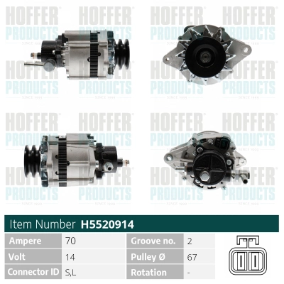 Alternateur HOFFER H5520914