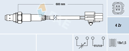 Sonde lambda FAE 77688