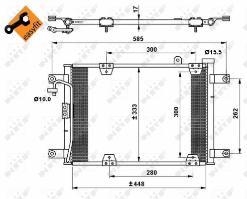 Condenseur, climatisation NRF 35768