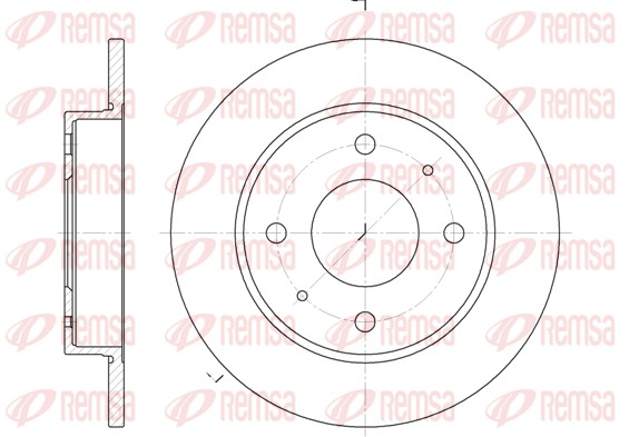Disque de frein REMSA 6879.00