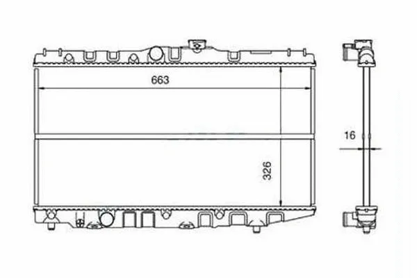 Radiateur, refroidissement du moteur ORDONEZ 2060218