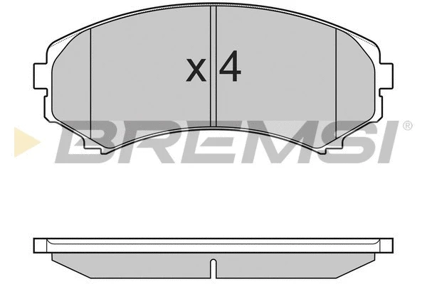 Kit de plaquettes de frein, frein à disque BREMSI BP3001