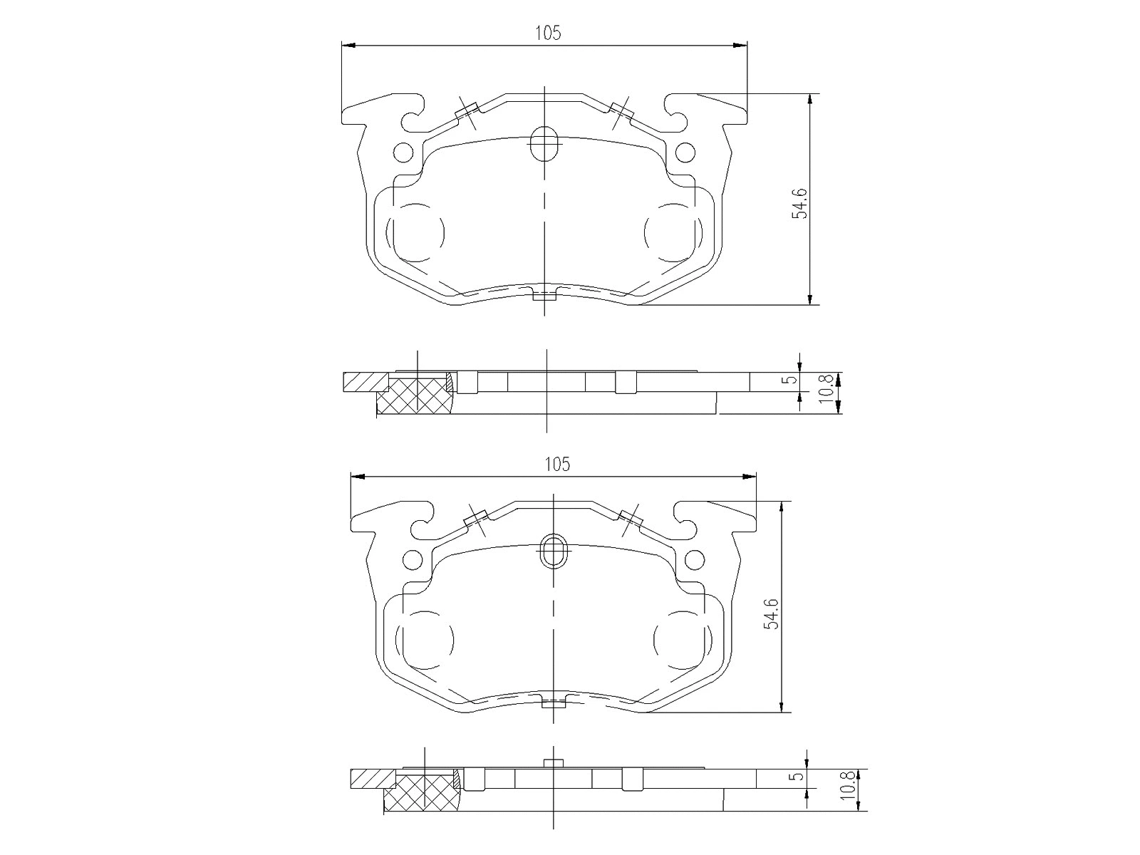 Kit de plaquettes de frein, frein à disque A.Z. Meisterteile AZMT-44-022-1363