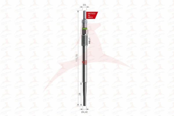 Bougie de préchauffage MEHA AUTOMOTIVE MH70222