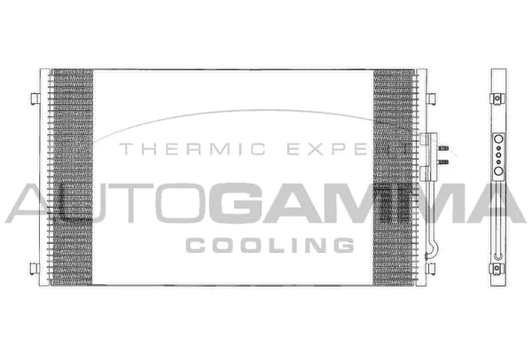 Condenseur, climatisation AUTOGAMMA 103618