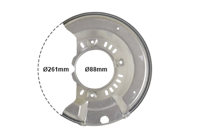 Déflecteur, disque de frein VAN WEZEL 5430372