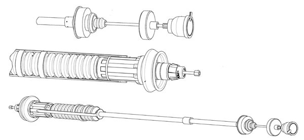 Tirette à câble, commande d'embrayage CEF PU01152