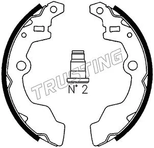 Jeu de mâchoires de frein TRUSTING 111.236