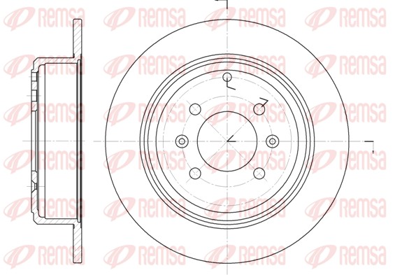Disque de frein REMSA 6498.00